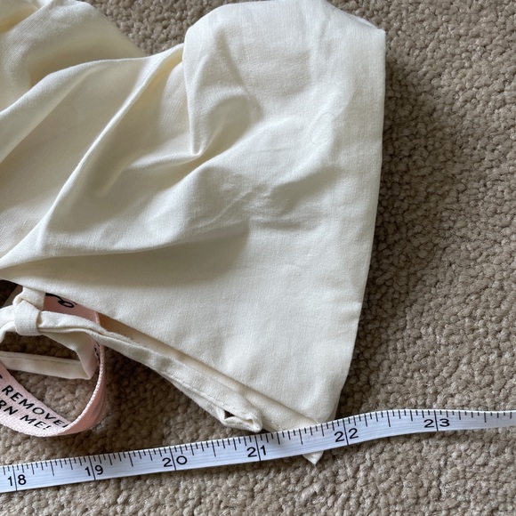 Oh Polly Plunge Neck Wrap Top Ivory Size 14 BNWT - Picture 6 of 10